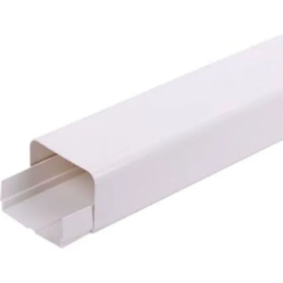 Qsantec KD-installationskanal 77x54 mm - 2 meter, hvid
