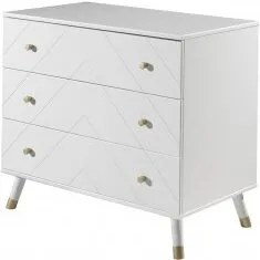 Billy kommode 3 skuffer - satin hvid