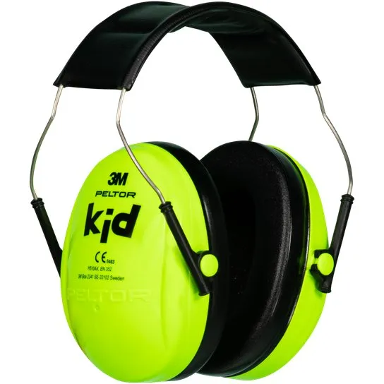 3M Peltor Kid H510AK brnehrevrn  neongrn (NRR 27 dB)