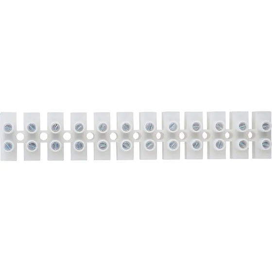 E-line Klemrække 12 pol 2,5mm2 Kronemuffer - Neutral