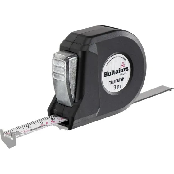 Hultafors målebånd 3 m x 16 mm – stål, ABS-kapsel