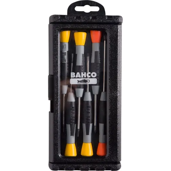 Bahco prcisionsskruetrkkerst, 6 dele