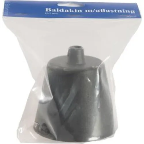 Baldakin m/aflastning Ø92mm sort