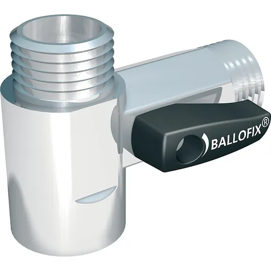 Broen Ballofix T-stykke med kontraventil 1/2'' Krom
