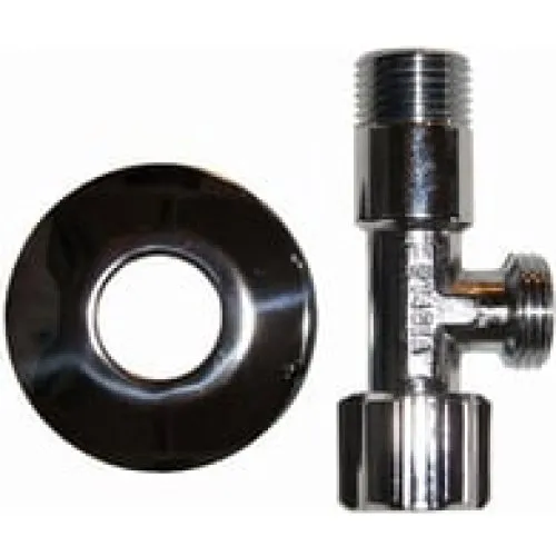 Megatherm Unite stopventil 1/2" x 3/8" med 77 mm roset