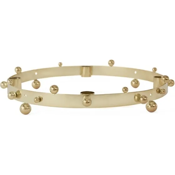 OYOY Pearl Advent-lysestage, sølv Ø33 x H5,5 cm