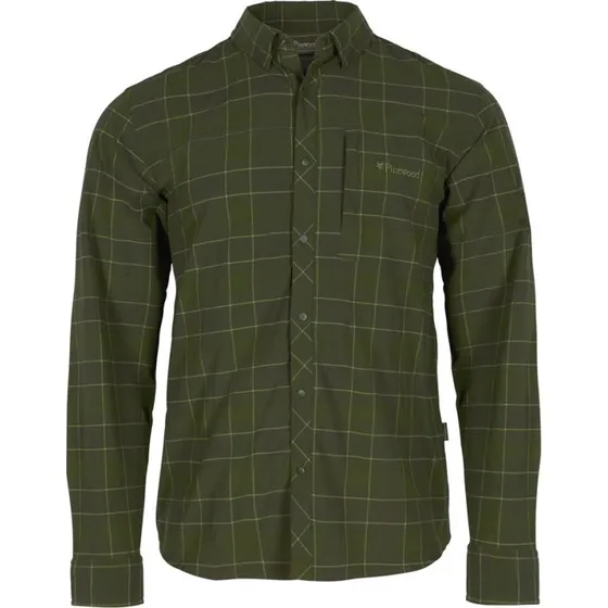 Pinewood Abisko Trekking L/S Skjorte  Moss Green