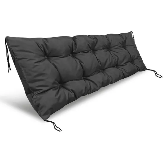 Havepude 120x40 cm vandtæt til pallebænk - Sort