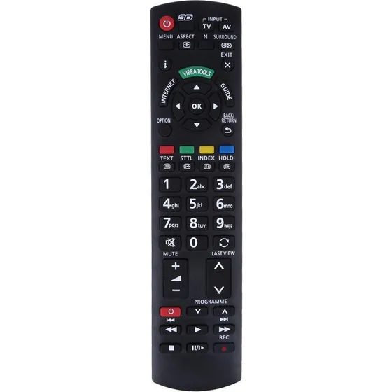 Panasonic Universal TV fjernbetjening N2QAYB 3D - Sort