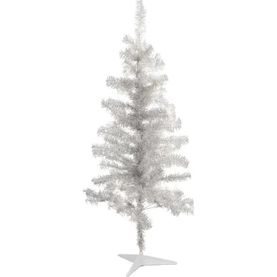 Sirius Happy kunstigt juletræ med lys, sølv, 120 cm