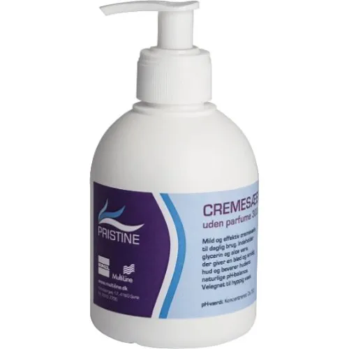 Prestine Cremesæbe 500 ml med pumpe - Svanemærket & uden parfume
