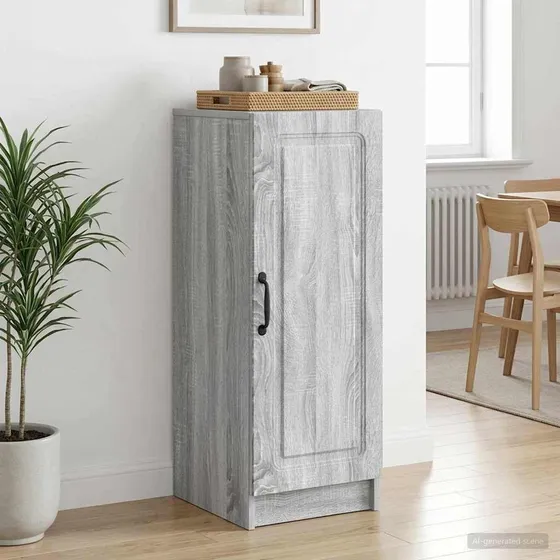 vidaXL Sideboard Grå Sonoma-eg 33 x 34,5 x 87 cm