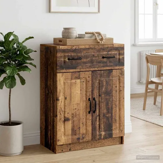 vidaXL Sideboard Gammelt træ 66 x 34,5 x 87 cm