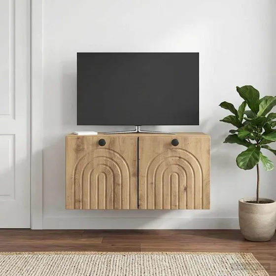 vidaXL Væghængt TV-skab 59,5 x 31 x 30 cm Artisan-eg