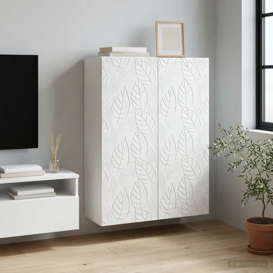 vidaXL Vægmonteret skab Hvid 66 x 34,5 x 90 cm