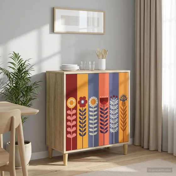 vidaXL Sideboard ESSEN Sonoma-eg 69 x 33 x 75 cm
