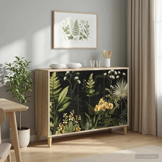 vidaXL Sideboard RHENEN Sonoma-eg 102 x 33 x 75 cm