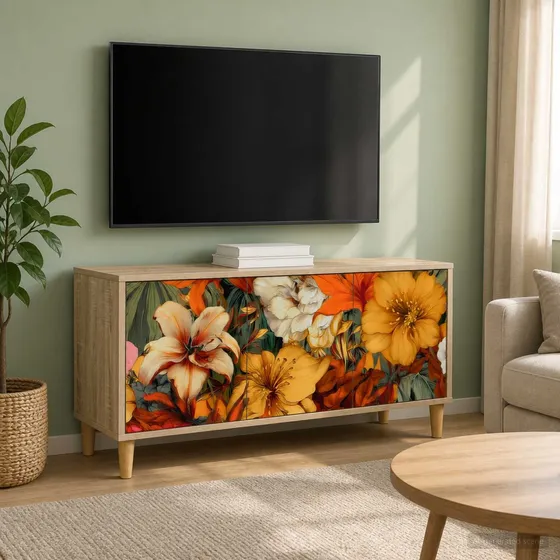 vidaXL GENNEP TV-skab i Sonoma-eg, 102 x 33 x 50 cm