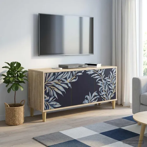 vidaXL DOKKUM TV-skab i Sonoma-eg, 102 x 33 x 50 cm