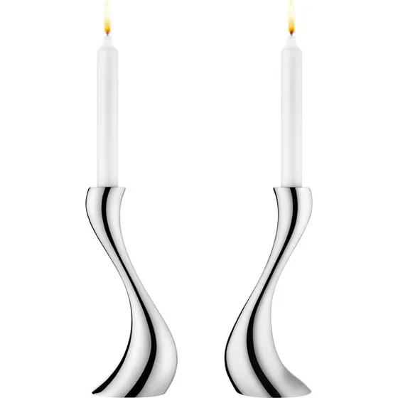 Georg Jensen COBRA lysestage mellem H20 cm (2 stk.)