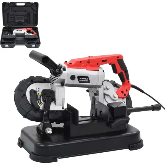 Bndsav med fod og transportkasse i stl, 12,7 cm