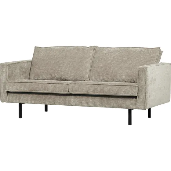 WOOOD Rodeo 2,5-personers sofa - mørk sand jacquardrib