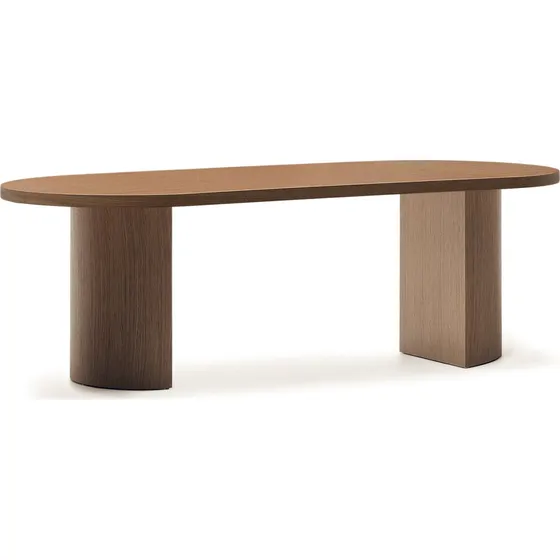 Kave Home Nealy spisebord 240x100 cm i mørk valnød