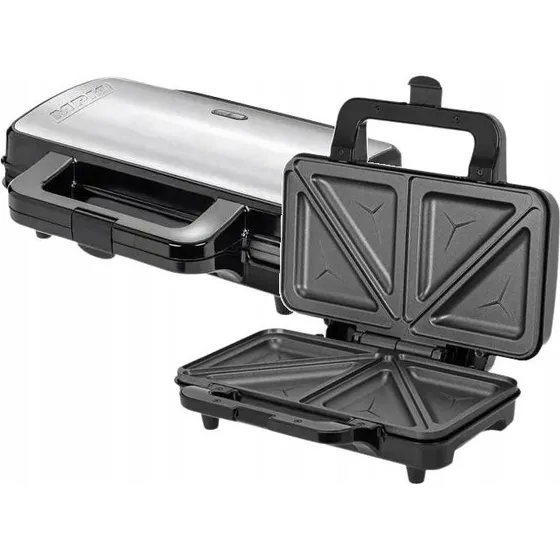 MPM MOP-20M Sandwichgrill - Sort/Rustfrit stål