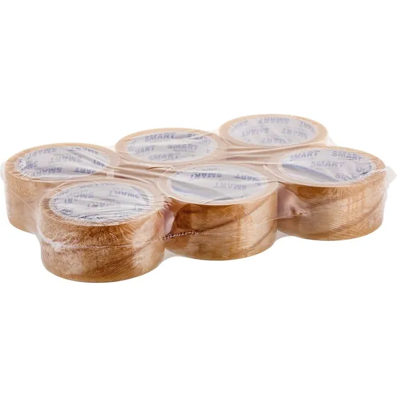 BESTPAK Pakketape Transparent 48 mm x 60 m (6 stk.)