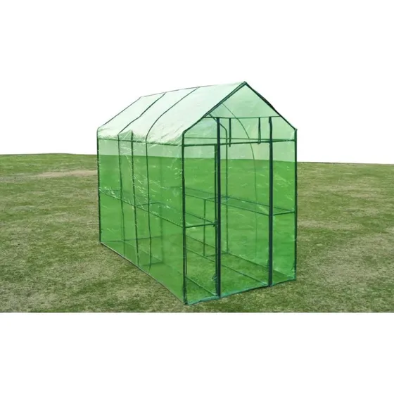 Stldrivhus XL med grnt overtrk