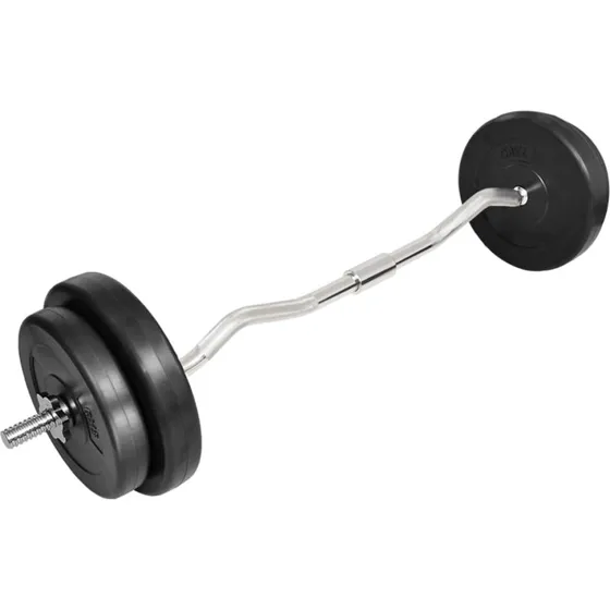 Curlstang st 30 kg  120 cm med vgtskiver