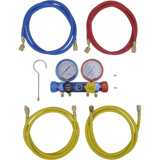 4-vejs manometerst til aircondition  universal A/C-kit