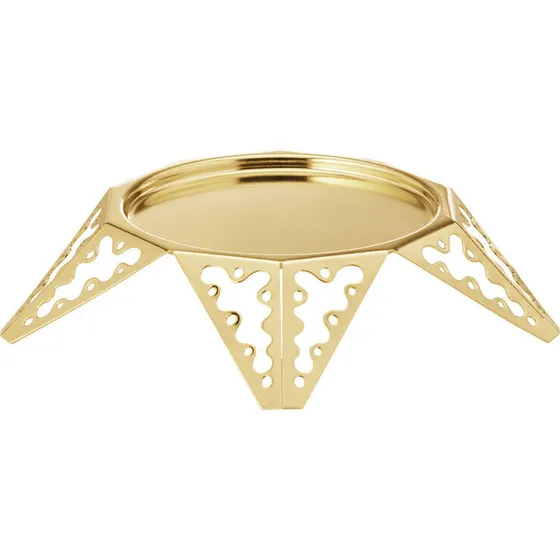 Georg Jensen CC2022 Lysestage, forgyldt (18 kt) til bloklys