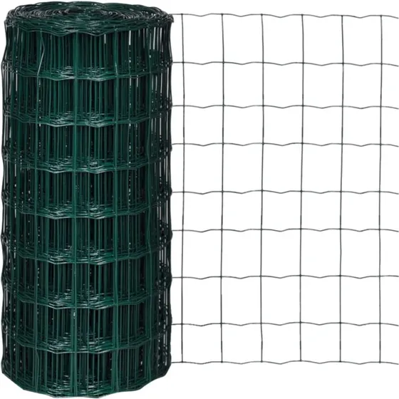 Eurohegn 25 x 0,8 m PVC-belagt stl, grn