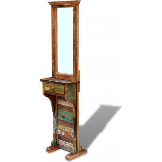 Entrespejl i massivt genbrugstr 47x23x180 cm