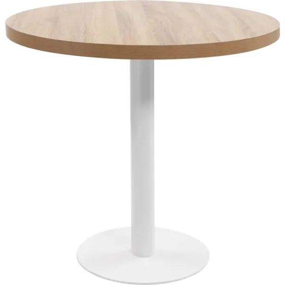 Bistrobord 80 cm MDF lysebrun - cafbord til 2