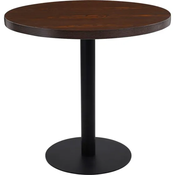 Bistrobord 80 cm MDF mrkebrun - vidaXL