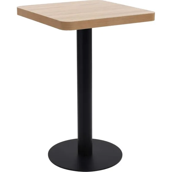 Bistrobord 50x50 cm  MDF lysebrun