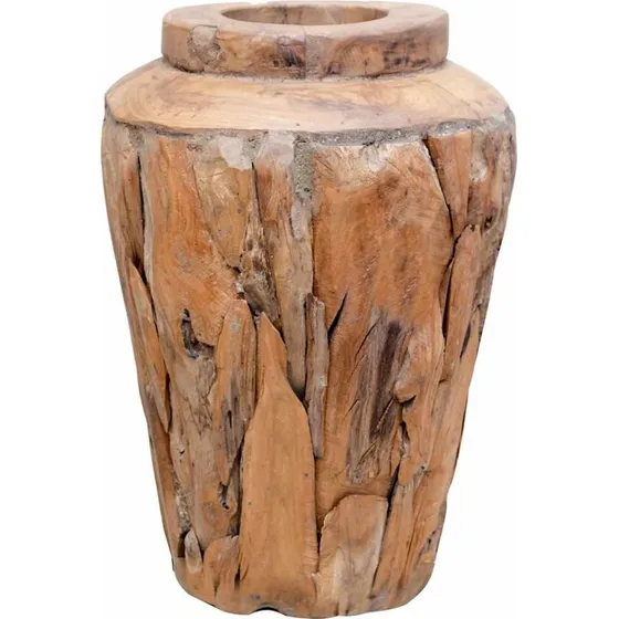 Dekorationsvase i massivt teak 40x60 cm