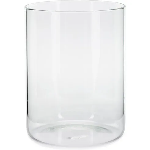 Glaslysestage transparent 13×17 cm