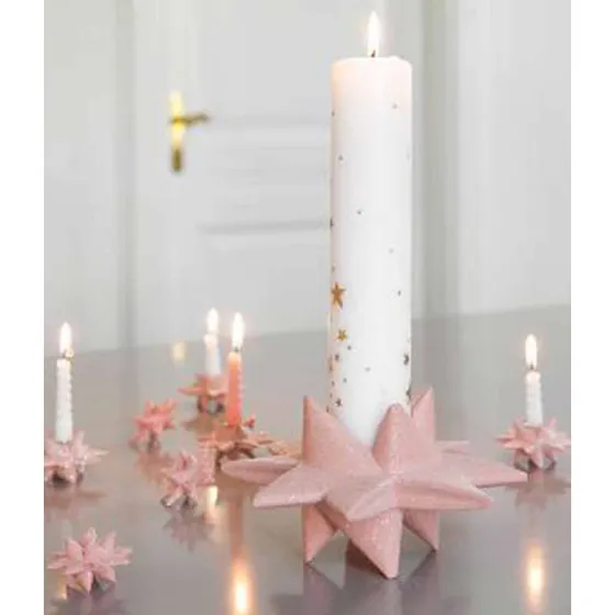 Medusa-Copenhagen Stjerneskud kalenderstage 17,5 x 9 cm, lyserød