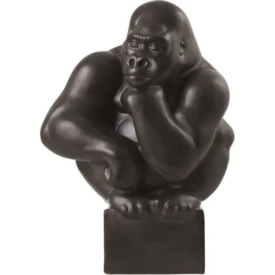 Pia Langelund Gorilla-figur, grafit, 40 cm