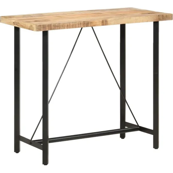 Barbord i ru mangotr 120x58x107 cm  industrielt look