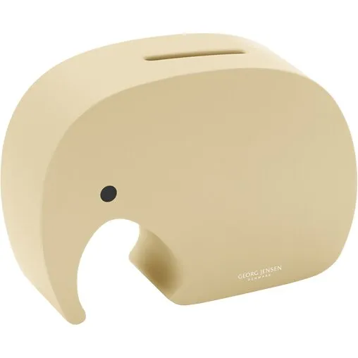 Georg Jensen Miniphant sparebøsse - Vanilla Bean (mat gul)