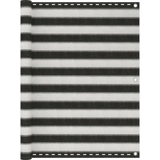 Altanafskrmning HDPE 120x300 cm - Antracit/Hvid