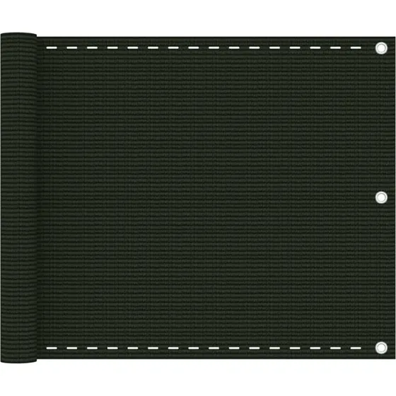 Altanafskrmning 75x600 cm HDPE mrkegrn