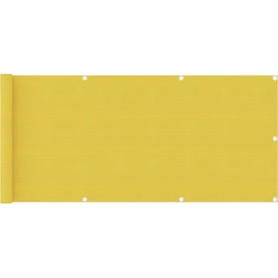 Altanafskrmning HDPE 75x400 cm  Gul