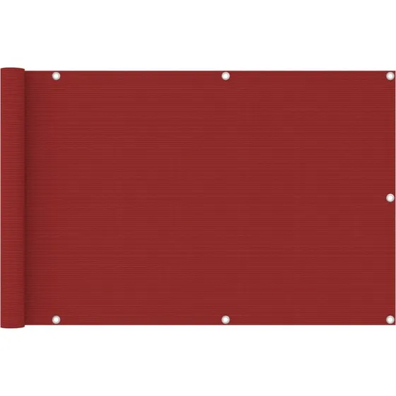 Altanafskærmning HDPE 90x400 cm, rød