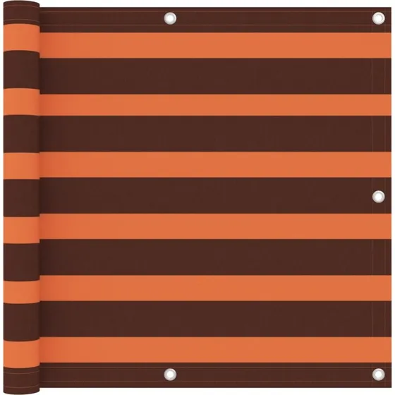 Altanafskærmning 90x600 cm PU-oxford orange/brun