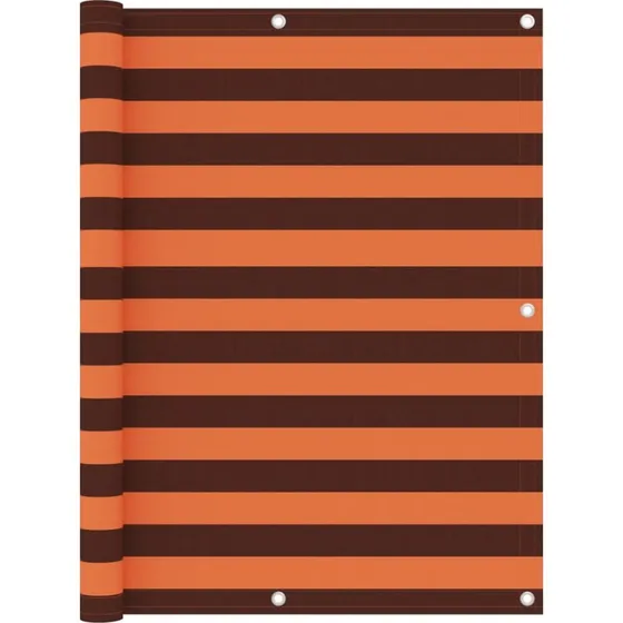 Altanafskærmning 120x500 cm i PU-oxford - Orange/Brun